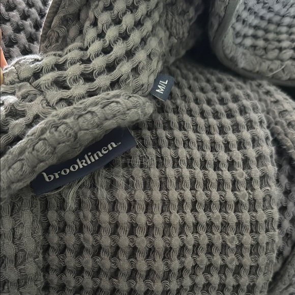 Brooklinen Other - Brooklinen Charcoal Waffle Knit Lounge Robe